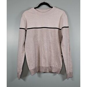 NWT Scott James Designer Gray Ecru Pullover Sweater Shirt Size M MSRP $68